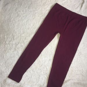 Wine Colored Leggings